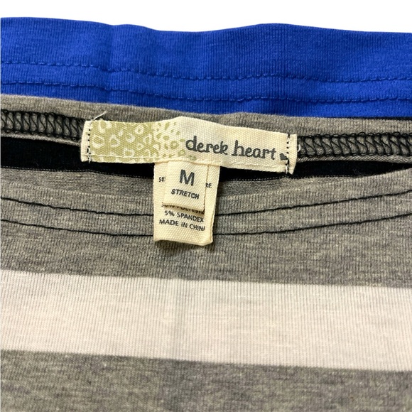 NWOT Derek Heart Stretch Mini Striped Dress Stretchy Juniors Medium VINTAGE - Picture 8 of 10